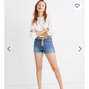Madewell High-Rise Denim Shorts in Malden Wash
